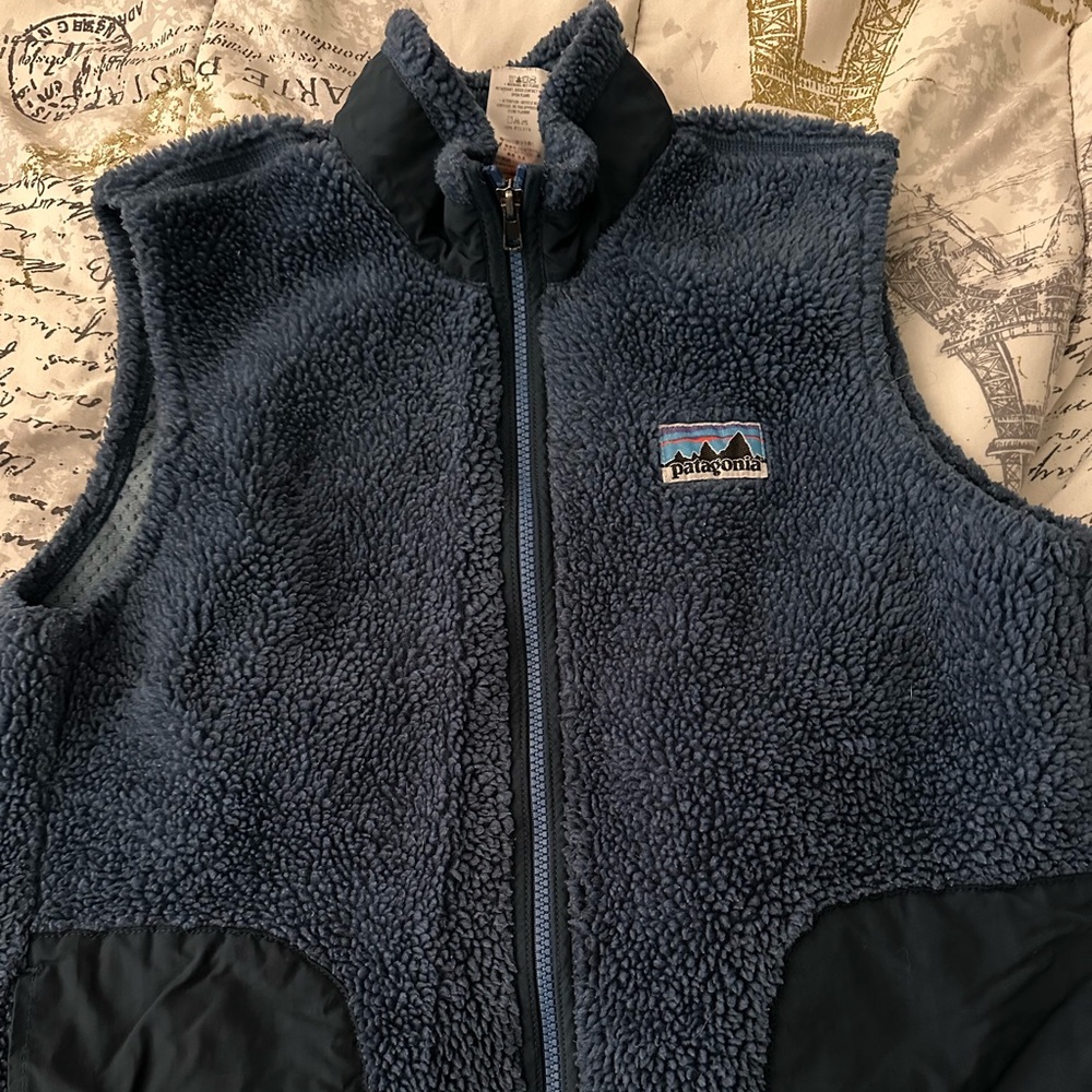 Boys Patagonia Fleece  Zip Up Vest